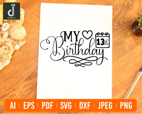 My birthday svg,Birthday svg, Queen svg,My Day Svg SVG Alihossainbd 