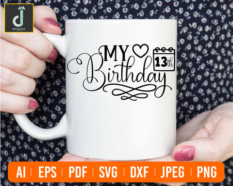 My birthday svg,Birthday svg, Queen svg,My Day Svg SVG Alihossainbd 