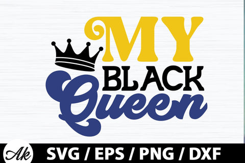 My black queen Retro SVG SVG akazaddesign 