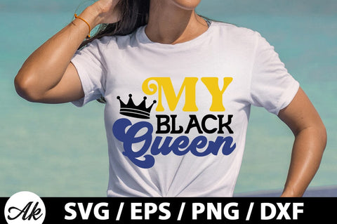 My black queen Retro SVG SVG akazaddesign 