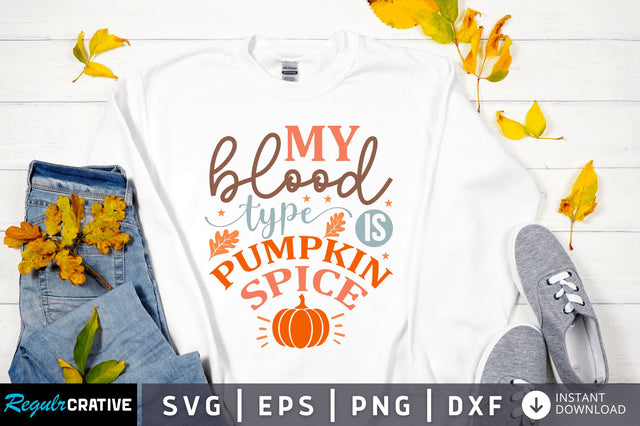 My blood type SVG Design SVG Regulrcrative 