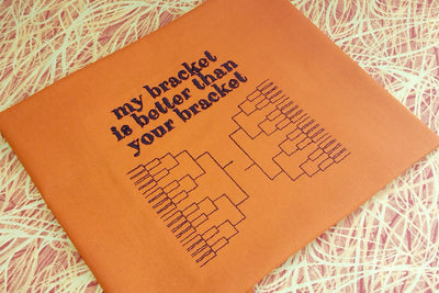 My Bracket March Madness Basketball Embroidery Embroidery/Applique Designed by Geeks 