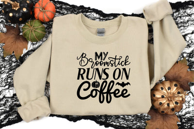 My Broomstick Runs on Coffee SVG CraftlabSvg29 