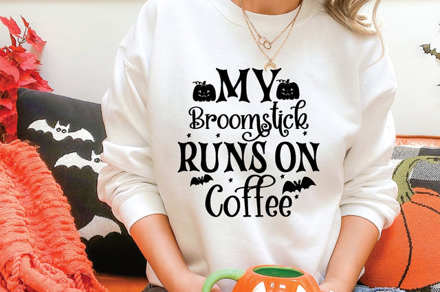My Broomstick Runs On Coffee SVG md faruk hossain 