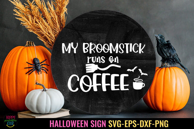 My Broomstick SVG I Halloween Door Sign SVG I Halloween Sign SVG SVG Happy Printables Club 