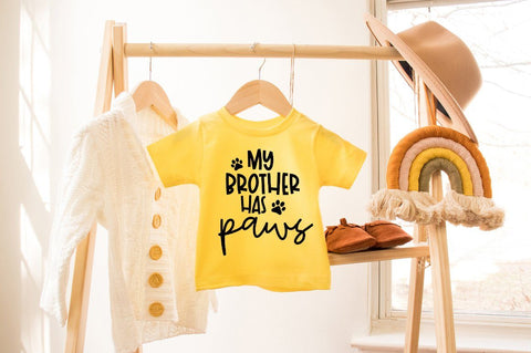 My Brother Has Paws SVG - Baby Shower Gift SVG, Big Brothers Dog SVG SVG Simply Cutz 