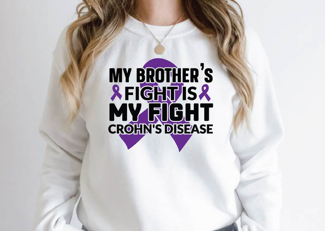 my brother's fight is my fight crohn's disease SVG Design SVG farhad farhad 