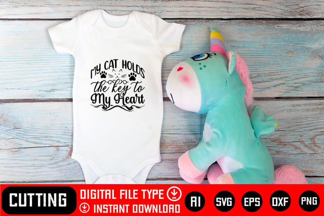 My Cat Holds the Key to My Heart SVG CraftlabSvg29 