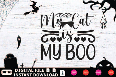 My Cat Is My Boo SVG Shahin alam 