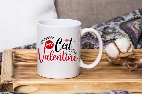 My Cat Is My Valentine, Anti Valentines Day SVG SVG futivesvg 