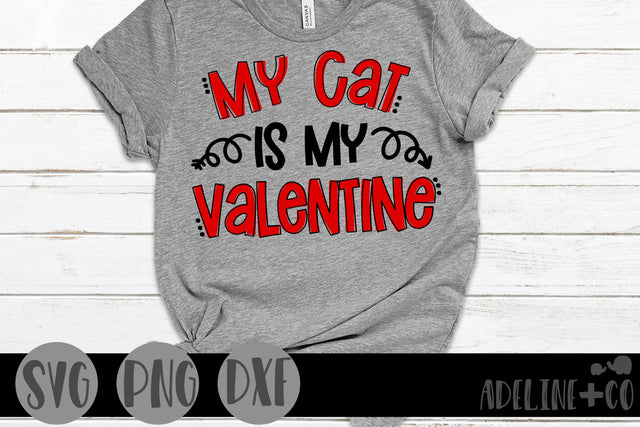 My cat is my valentine SVG Adeline&co 