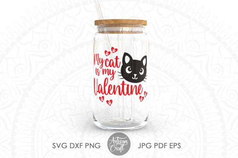My cat is my Valentine SVG and PNG for sublimation SVG Artisan Craft SVG 