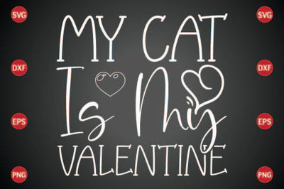 My Cat Is My Valentine SVG CraftlabSvg29 