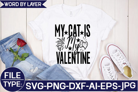 My Cat is My Valentine SVG Cut File SVG Studio Innate 