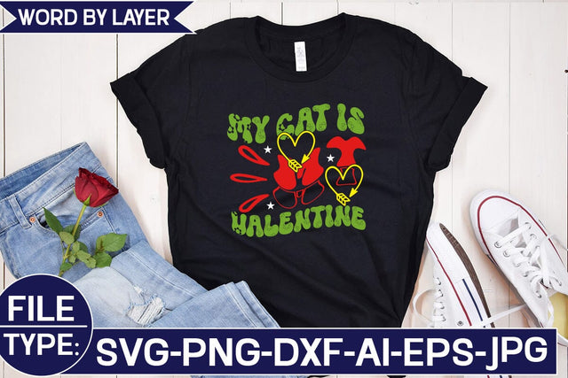 My Cat is My Valentine SVG Cut File SVG Studio Innate 