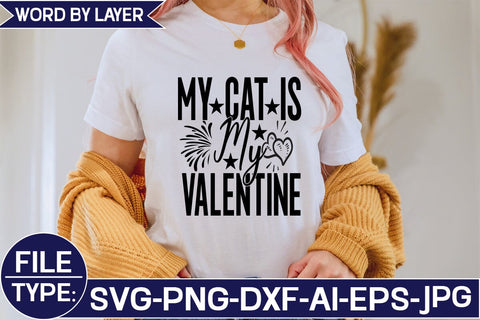My Cat is My Valentine SVG Cut File SVG Studio Innate 