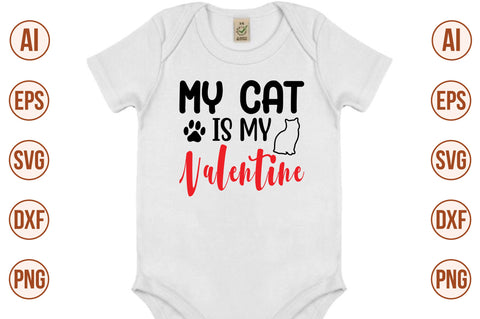 My cat is my Valentine-svg SVG orpitasn 