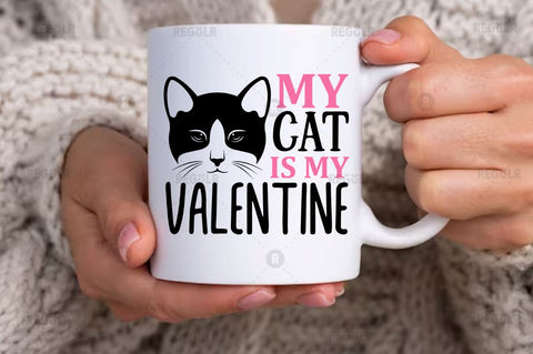 My cat is my valentine SVG SVG Regulrcrative 