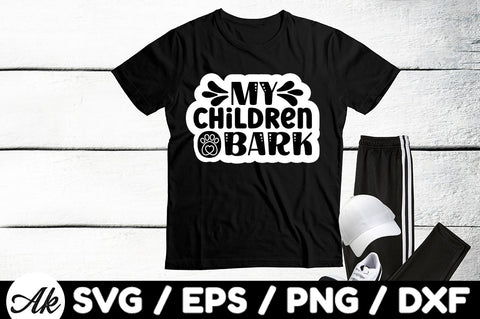 My children bark Stickers SVG akazaddesign 