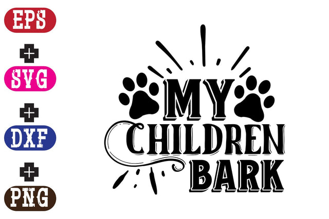 My children bark SVG Nurstore 