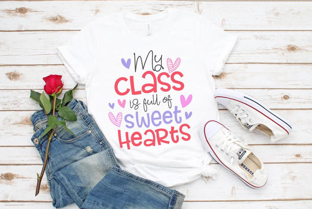 My Class is Full of Sweet Hearts SVG Craft Pixel Perfect 