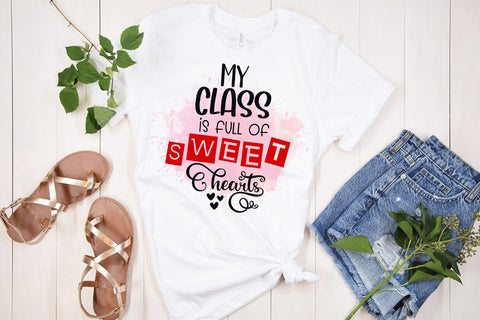 My Class is Full of Sweethearts Teacher Valentine Sublimation Sublimation Happy Printables Club 