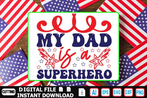My Dad is a Superhero SVG Craftlabsvg24 