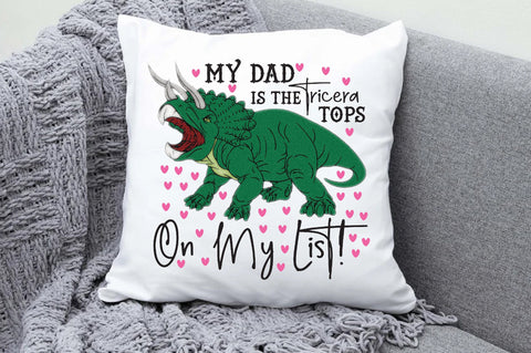 My Dad is the Tricera Tops Valentine PNG Sublimation Jagonath Roy 