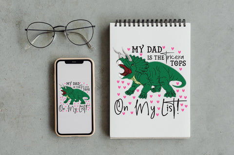 My Dad is the Tricera Tops Valentine PNG Sublimation Jagonath Roy 