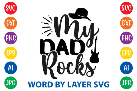 My Dad Rocks, Father day SVG, Dad SVG Cut File SVG Rafiqul20606 