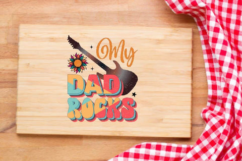 My Dad Rocks Sublimation SVGArt 