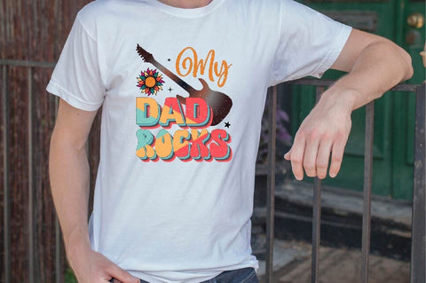 My Dad Rocks Sublimation SVGArt 