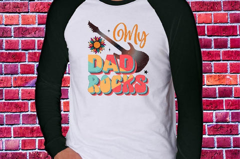 My Dad Rocks Sublimation SVGArt 