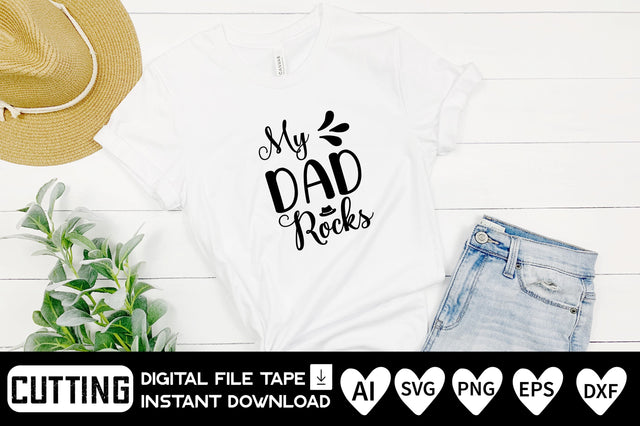 My Dad Rocks SVG CraftlabSvg29 