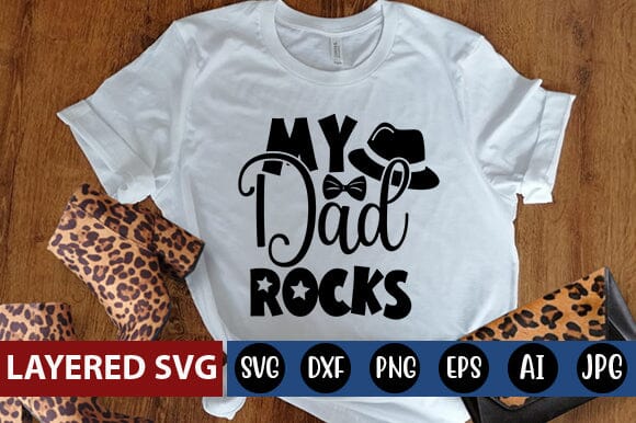 My Dad Rocks Svg SVG Blessedprint 