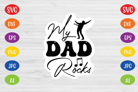 My Dad Rocks SVG SVG MStudio 