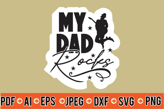 My Dad Rocks SVG SVG MStudio 