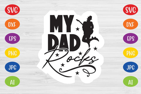 My Dad Rocks SVG SVG MStudio 