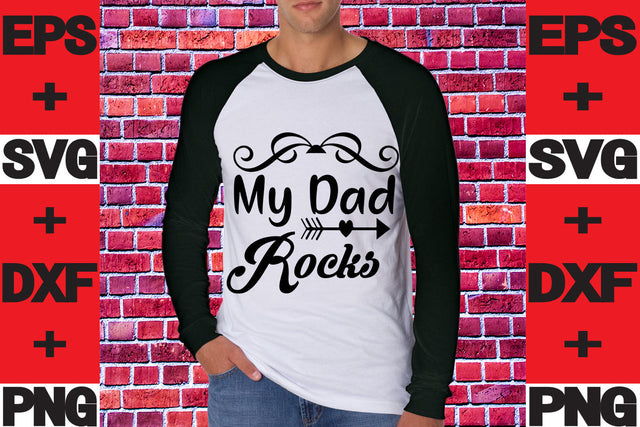 My Dad Rocks SVG svgteam 