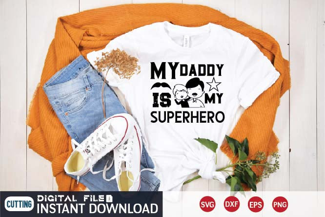my daddy is my superhero svg SVG designer krishna 