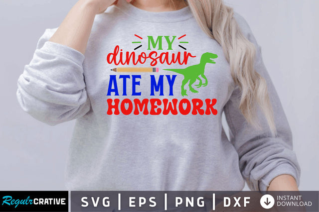 My dinosaur ate my homework SVG SVG Regulrcrative 