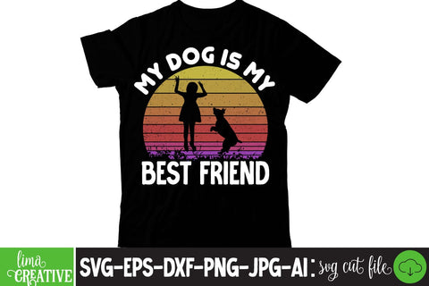 My Dog Is My Best Friend Friendship Day SVG ,Friendship Day Retro, Friendship Day, T-shirt Design,Friendship Day Quotes,Friendship Day Sublimation SVG Insomnia Std 