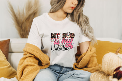 my dog is my valentine Sublimation SVGArt 