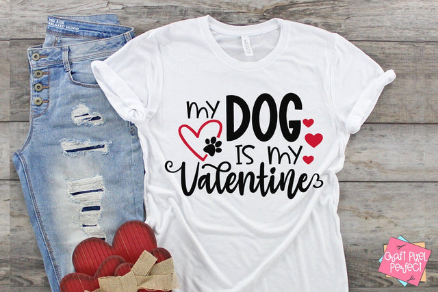 My Dog Is My Valentine Svg, Pet Valentine Svg, Valentines Shirt Svg SVG Craft Pixel Perfect 