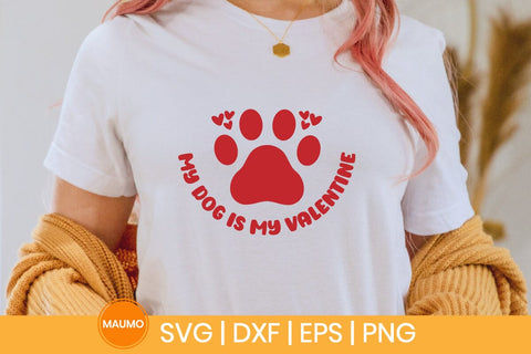 My dog is my valentine svg quote SVG Maumo Designs 