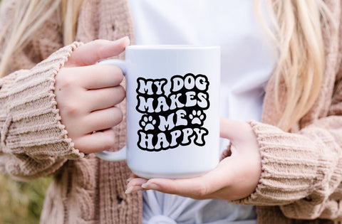 My Dog Makes Me Happy, Dog SVG Design SVG MD mominul islam 