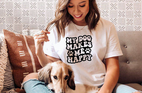 My Dog Makes Me Happy, Dog SVG Design SVG MD mominul islam 