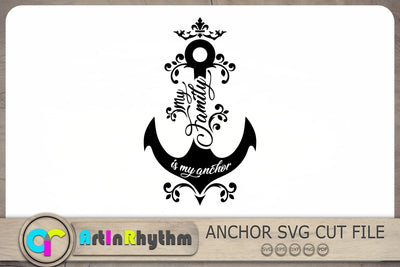 My family is my anchor Svg, Family Svg, Anchor Svg SVG Artinrhythm shop 