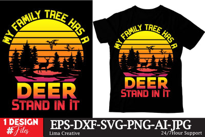 My Family Tree Has A Deer Stand In It Sublimation Insomnia Std 