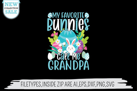 My Favorite Bunnies Call Me Grandpa SVG SVG Creativeart88 